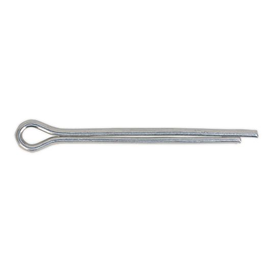 Sealey Split Pin 2.4 x 25mm Zinc Plated Steel Metric - Pack of 100 Pieces SPI102