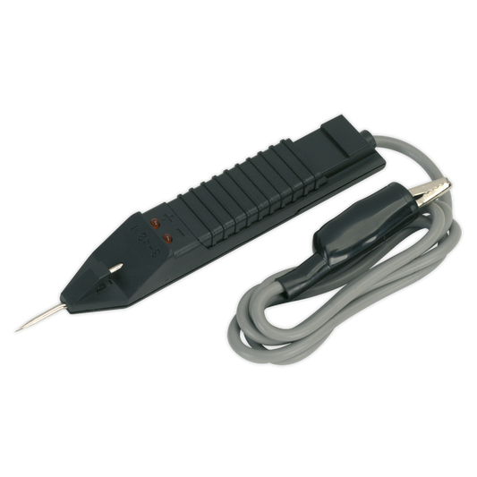 Sealey Circuit Tester 3-48V 0.9m Cable Insulated Crocodile Earth Clamp AK4051