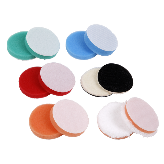 Sealey Assorted Polisher Pad Kit Ø56mm - Green/Blue/Orange/Red Foam SPK600ACC2