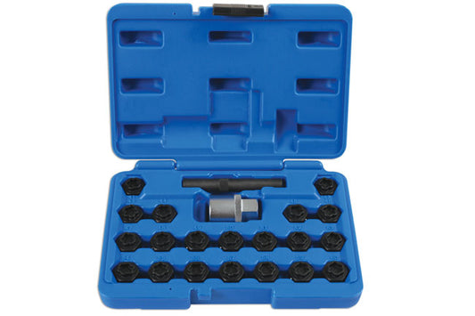 LASER 6539 Locking Wheel Nut Key Set 22 Pieces Fits BMW F20 F21 F30 F31 F32 F34