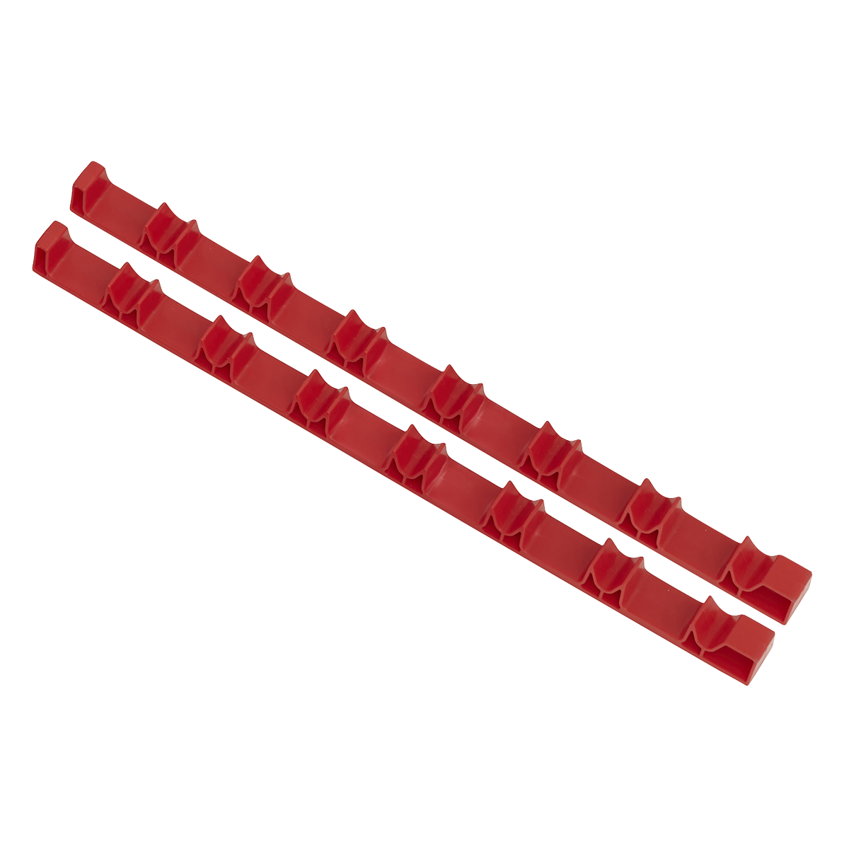 Sealey Screwdriver Rack Holder 2 Pieces For Up To 14 Screwdrivers Red SR01