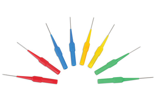LASER 6544 Back Probes 8pc Set For Automotive Diagnostics With 4mm Banana Leads