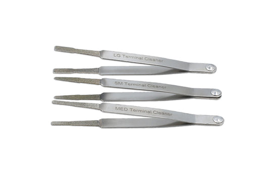 LASER 6546 3pc Diamond-Coated Terminal Cleaning Set For Electrical Connectors