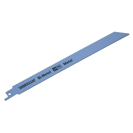 Sealey 230mm 24 TPI Metal Reciprocating Saw Blade Pack of 5 Pieces SRBR922AF
