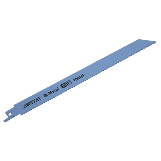 Sealey 230mm 18 TPI Metal Reciprocating Saw Blade Pack of 5 Pieces SRBR922EF