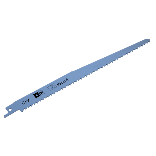 Sealey 230mm 6 TPI Clean Wood Reciprocating Saw Blade x5 Pieces SRBS911D