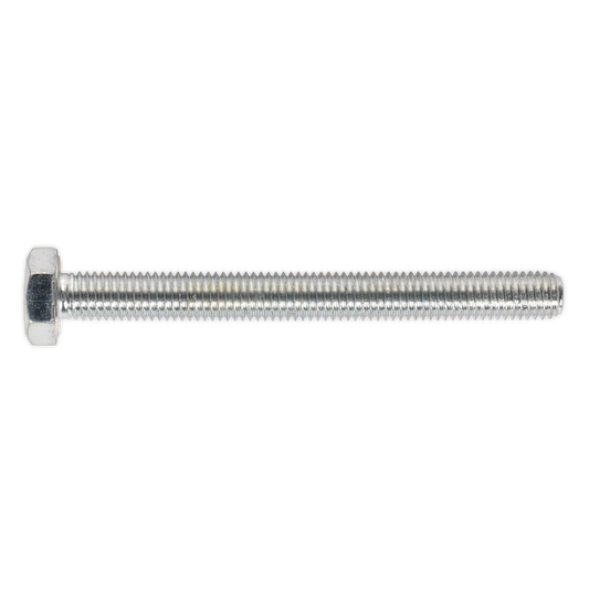 Sealey HT Setscrew M10 x 100mm 8.8 Zinc Plated DIN 933 Pack of 25 Pieces SS10100