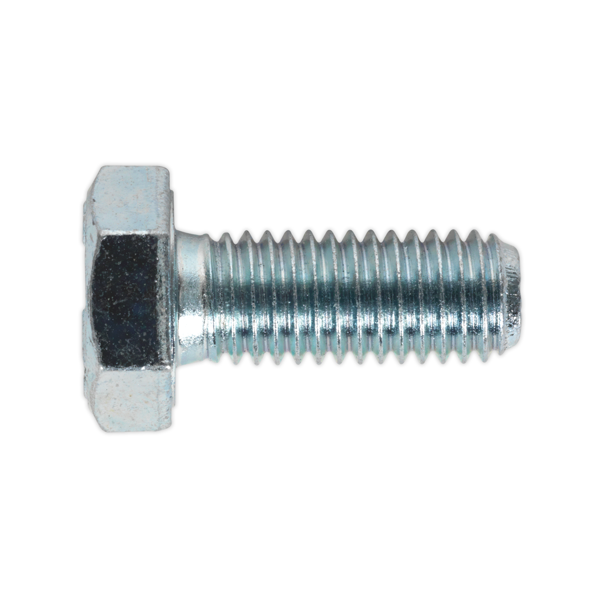 Sealey HT Setscrew M10 x 25mm 8.8 Zinc Plated DIN 933 - Pack of 25 Pieces SS1025