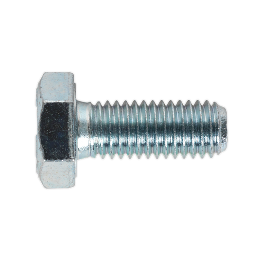 Sealey HT Setscrew M10 x 25mm 8.8 Zinc Plated DIN 933 - Pack of 25 Pieces SS1025