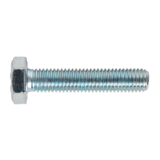 Sealey HT Setscrew M10 x 50mm 8.8 Zinc Plated DIN 933 Pack of 25 Pieces SS1050