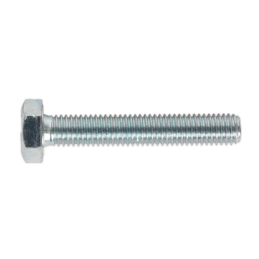 Sealey HT Setscrew M10 x 60mm 8.8 Zinc Plated DIN 933 - Pack of 25 Pieces SS1060