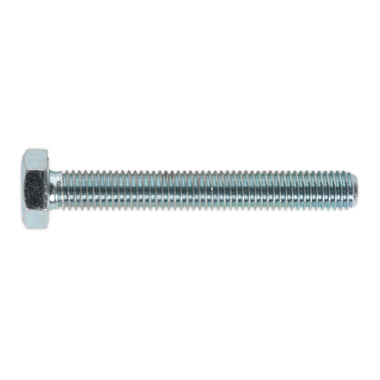 Sealey HT Setscrew M10 x 75mm 8.8 Zinc Plated DIN 933 Pack of 25 Pieces SS1075