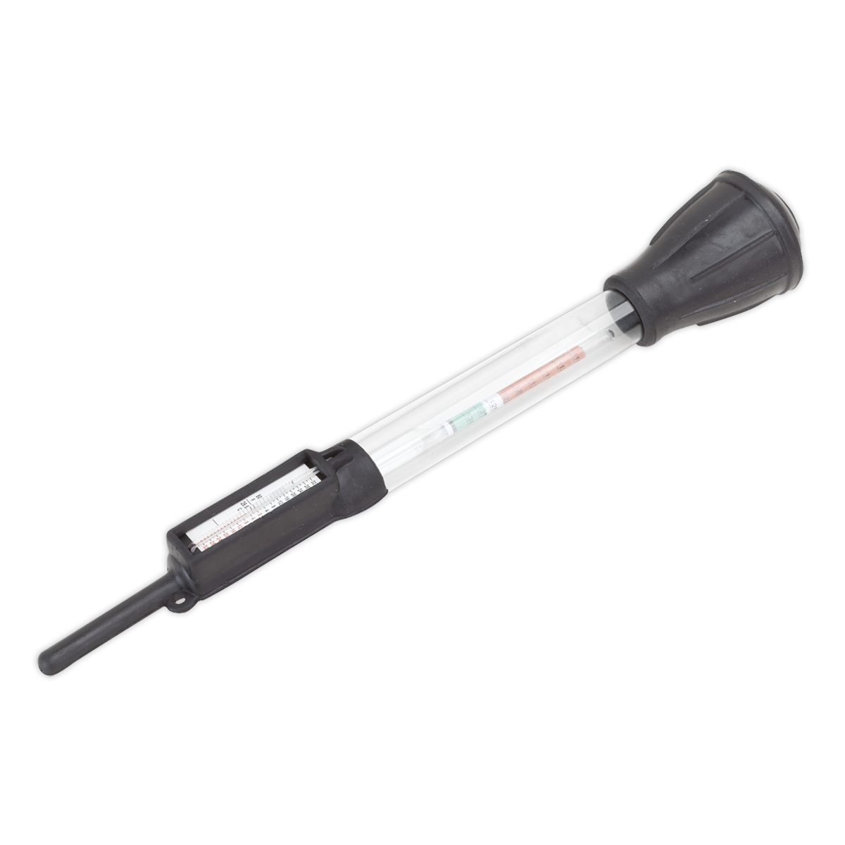 Sealey 6V 12V 24V Battery Fluid Tester Built-In Thermometer - Tube Type AK414