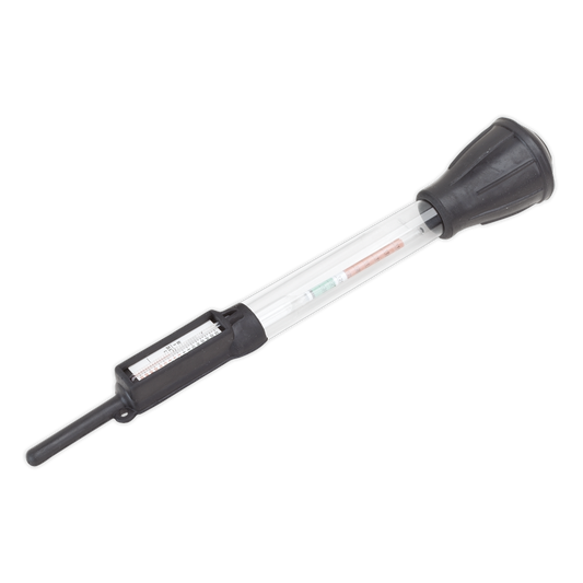 Sealey 6V 12V 24V Battery Fluid Tester Built-In Thermometer - Tube Type AK414