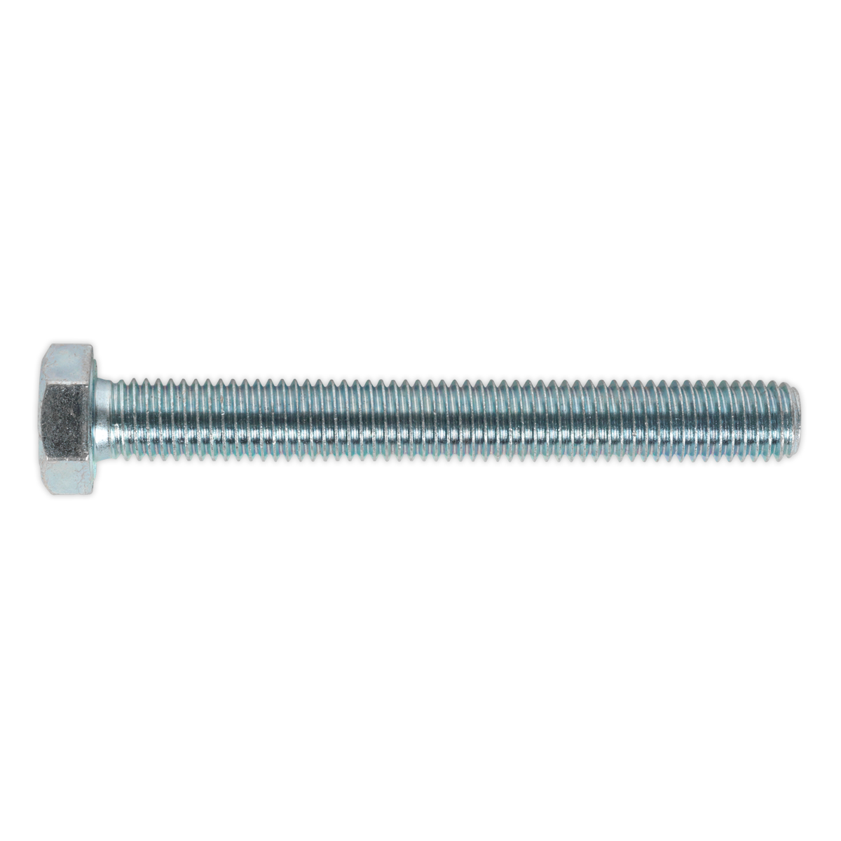Sealey HT Setscrew M12 x 100mm 8.8 Zinc Plated DIN 933 Pack of 10 Pieces SS12100