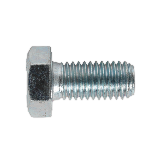 Sealey HT Setscrew M12 x 25mm 8.8 Zinc Plated DIN 933 - Pack of 25 Pieces SS1225
