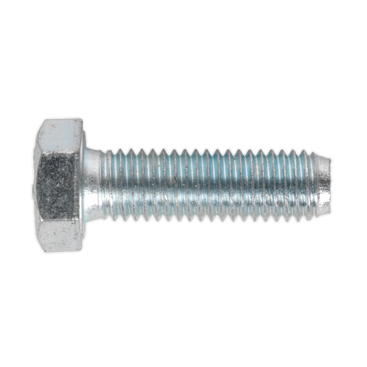 Sealey HT Setscrew M12 x 40mm 8.8 Zinc Plated DIN 933 - Pack of 25 Pieces SS1240