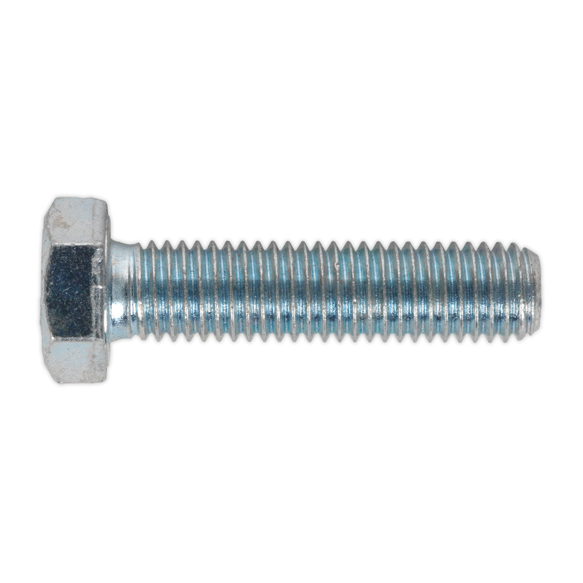 Sealey HT Setscrew M12 x 50mm 8.8 Zinc Plated DIN 933 - Pack of 25 Pieces SS1250
