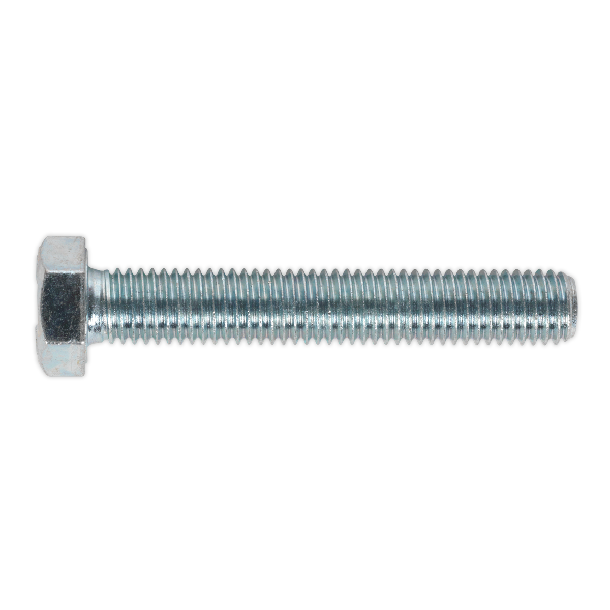 Sealey HT Setscrew M12 x 75mm 8.8 Zinc Plated DIN 933 - Pack of 10 Pieces SS1275