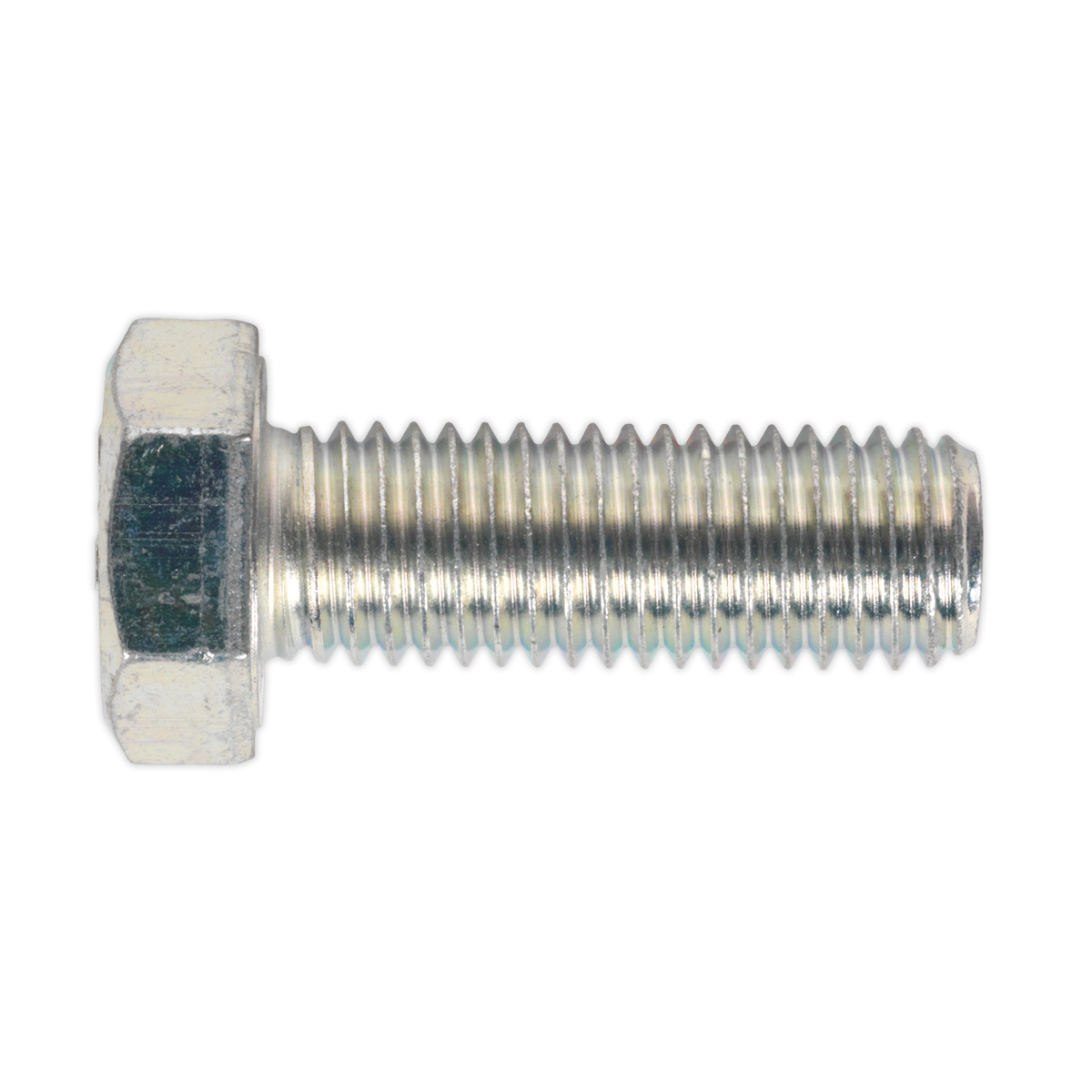 Sealey HT Setscrew M14 x 40mm 8.8 Zinc Plated DIN 933 - Pack of 10 Pieces SS1440