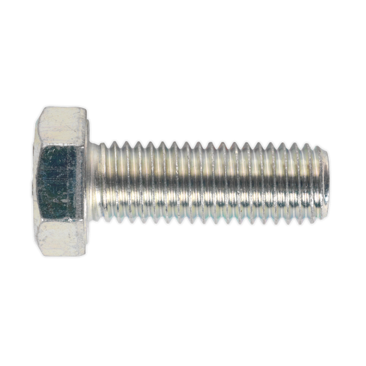 Sealey HT Setscrew M14 x 40mm 8.8 Zinc Plated DIN 933 - Pack of 10 Pieces SS1440