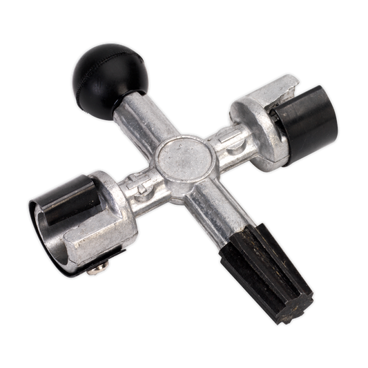 Sealey Battery Post & Terminal Cleaner With Terminal Scrapers 4-Way AK418
