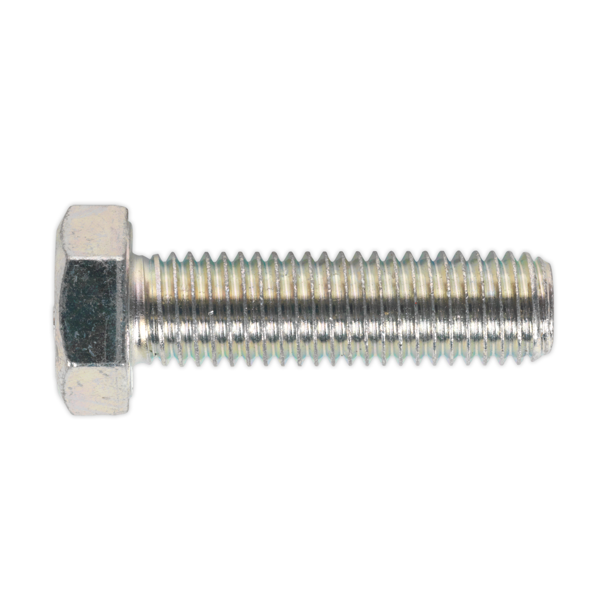 Sealey HT Setscrew M14 x 50mm 8.8 Zinc Plated DIN 933 - Pack of 10 Pieces SS1450
