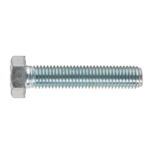 Sealey HT Setscrew M14 x 70mm 8.8 Zinc Plated DIN 933 - Pack of 10 Pieces SS1470