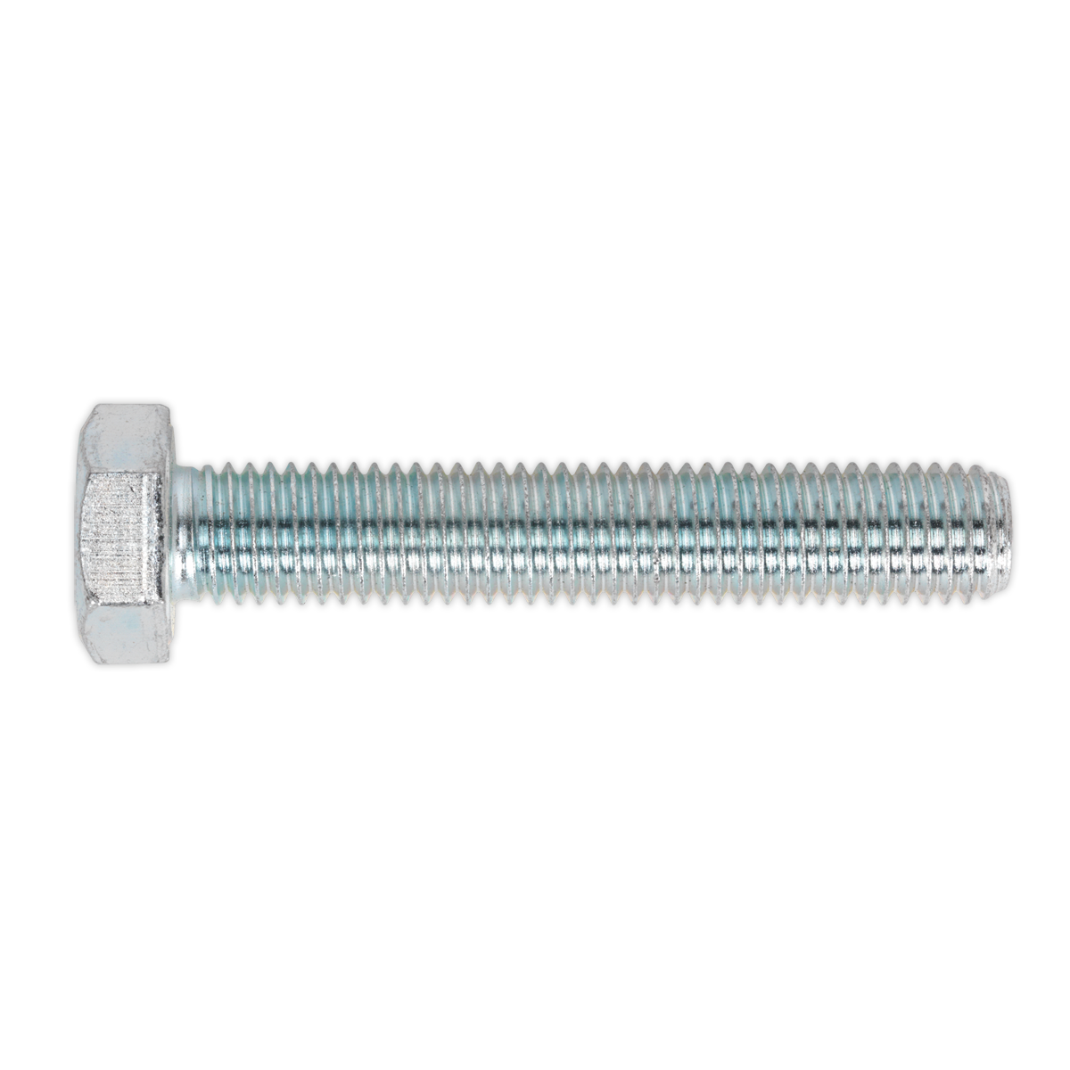 Sealey HT Setscrew M14 x 80mm 8.8 Zinc Plated DIN 933 - Pack of 10 Pieces SS1480