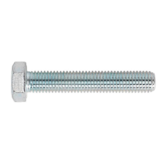 Sealey HT Setscrew M14 x 80mm 8.8 Zinc Plated DIN 933 - Pack of 10 Pieces SS1480