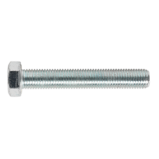 Sealey HT Setscrew M16 x 100mm 8.8 Zinc Plated DIN 933 Pack of 5 Pieces SS16100