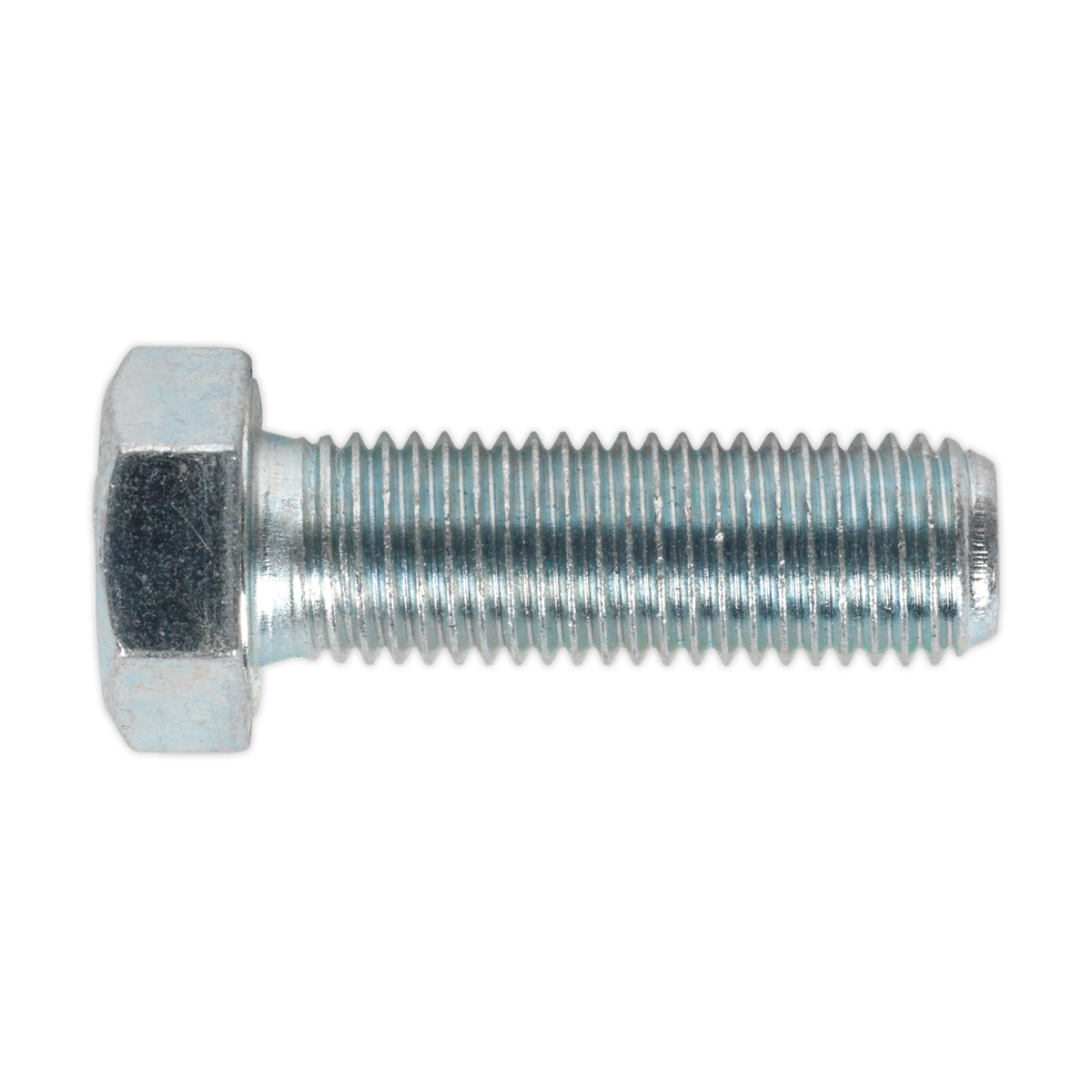 Sealey HT Setscrew M16 x 50mm 8.8 Zinc Plated DIN 933 - Pack of 10 Pieces SS1650