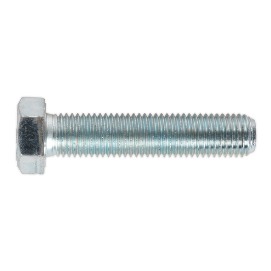 Sealey HT Setscrew M16 x 75mm 8.8 Zinc Plated DIN 933 - Pack of 10 Pieces SS1675