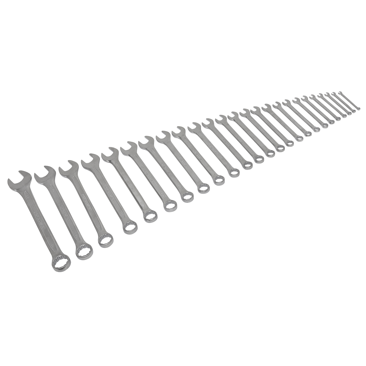Sealey WallDrive Combination Spanner Set 25 Pieces Metric Tool Kit AK63258