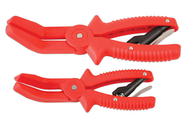 LASER 6579 2Pcs Hose Clamp Pliers Set Nylon 160mm 220mm Spring Loaded Brake Line
