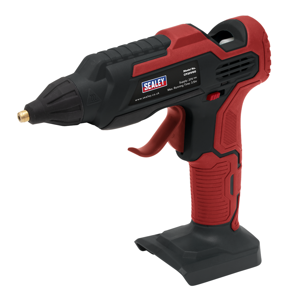 Sealey SV20 Series Cordless Glue Gun Kit 20V 2Ah Battery Red/Black CP20VGGKIT1