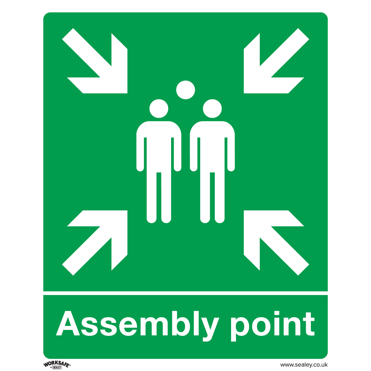 Sealey Safe Conditions Safety Sign Assembly Point - Rigid Plastic SS37P1