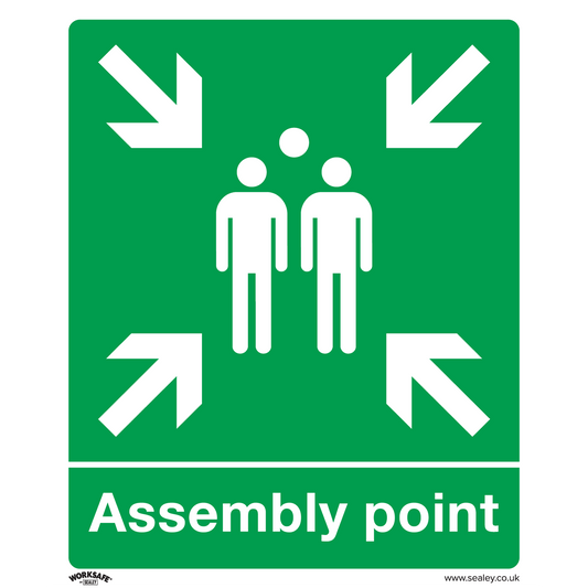 Sealey Safe Conditions Safety Sign Assembly Point - Rigid Plastic SS37P1