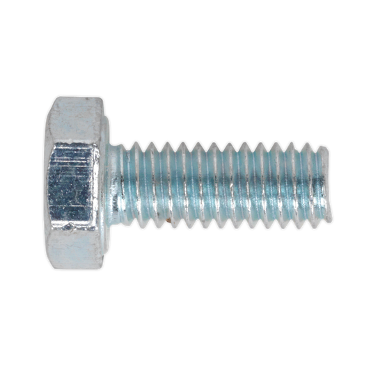 Sealey HT Setscrew M4 x 16mm 8.8 Zinc Plated DIN 933 - Pack of 50 Pieces SS416