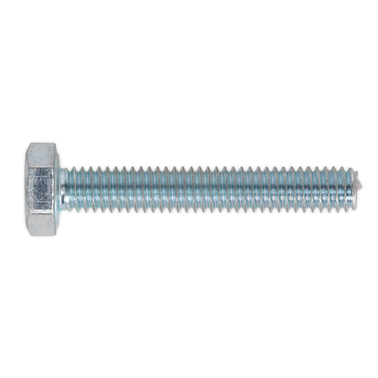 Sealey HT Setscrew M4 x 25mm 8.8 Zinc Plated DIN 933 - Pack of 50 Pieces SS425