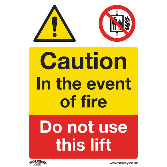 Sealey Warning Safety Sign Caution Do Not Use Lift Rigid Plastic 1 Piece SS43P1