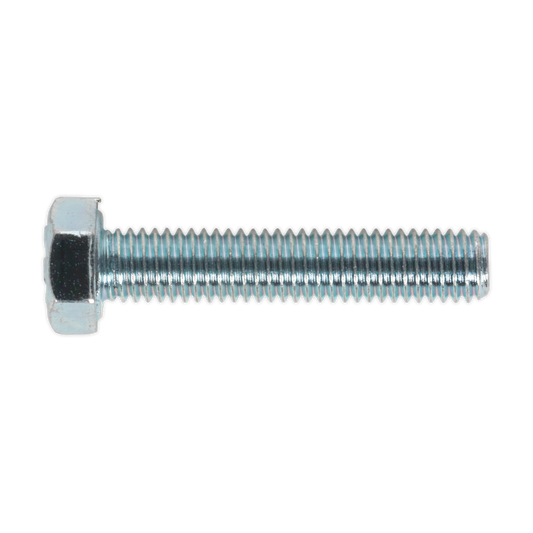 Sealey HT Setscrew M5 x 25mm 8.8 Zinc Plated DIN 933 - Pack of 50 Pieces SS525