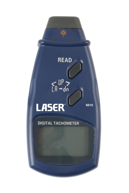 LASER 6610 Digital Tachometer 2.5-99999 RPM Non Contact Optical Garage Tool