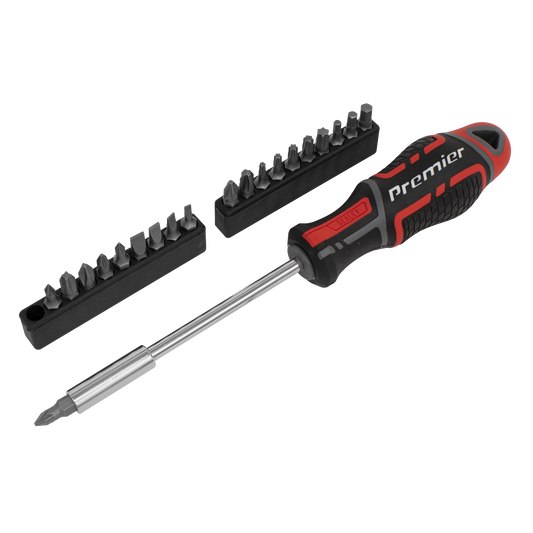 Sealey GripMAX Screwdriver Bit Set 21 Pieces Chrome Vanadium Steel AK4329