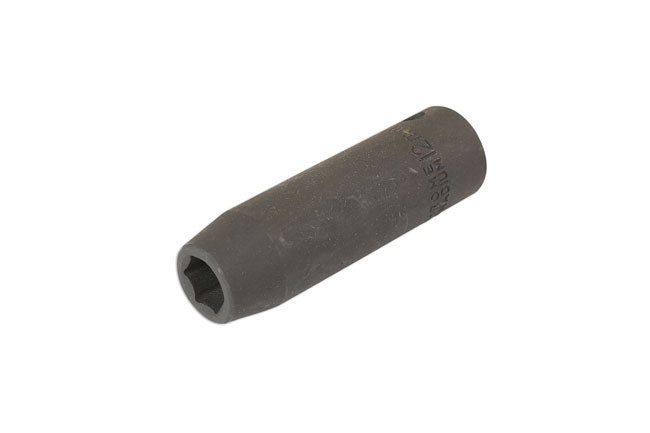 LASER 1708 Socket Wrench Insert 1/2" Drive 12mm Spanner Chrome Vanadium Steel