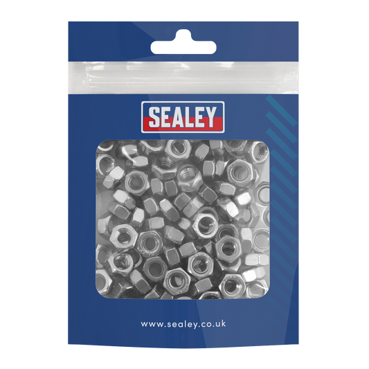 Sealey Stainless Steel Nut Din 934 M6 Size 100 Pieces Stainless Steel SS6