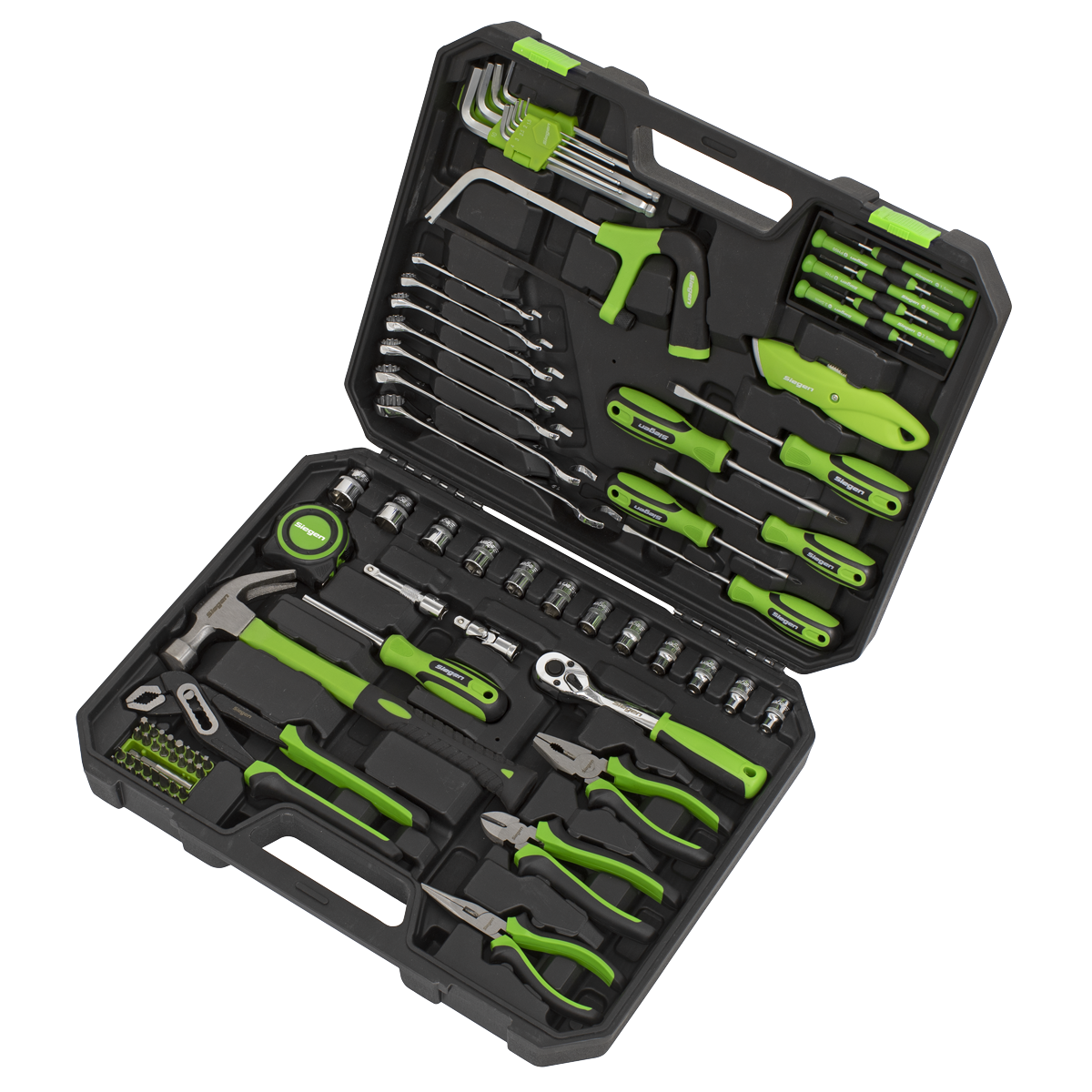 Sealey Tool Kit 84 Pieces - Sockets Hex Keys Spanners Screwdrivers Pliers S01213