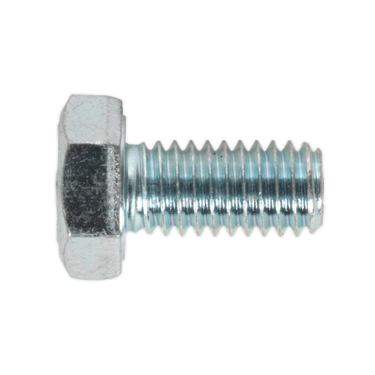 Sealey HT Setscrew M6 x 12mm 8.8 Zinc Plated DIN 933 - Pack of 50 Pieces SS612