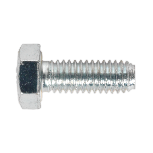 Sealey HT Setscrew M6 x 16mm 8.8 Zinc Plated DIN 933 - Pack of 50 Pieces SS616