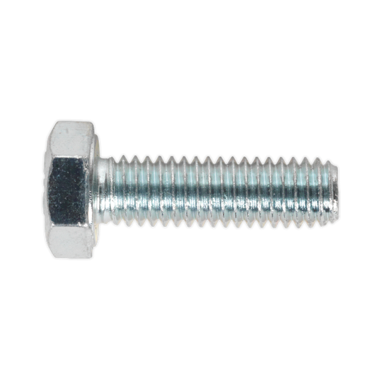 Sealey HT Setscrew M6 x 20mm 8.8 Zinc Plated DIN 933 - Pack of 50 Pieces SS620